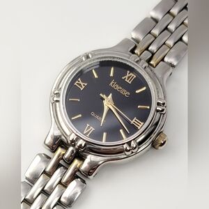 Vintage Klaeuse SK-262-D Women’s Two-Tone QuartKlause Silver and Gold Tone Watch